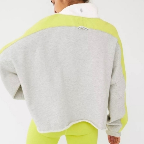 Free People Split Second Half Zip Pullover. - Picture 3 of 9